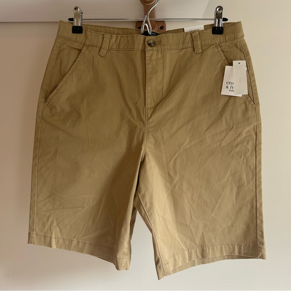 NWT Crown and‎ Ivy kids khaki shorts; size: 20